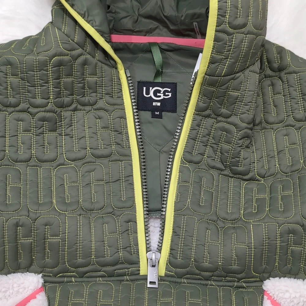 NWT UGG Iggy Sherpa Half Zip Pullover - Picture 12 of 16